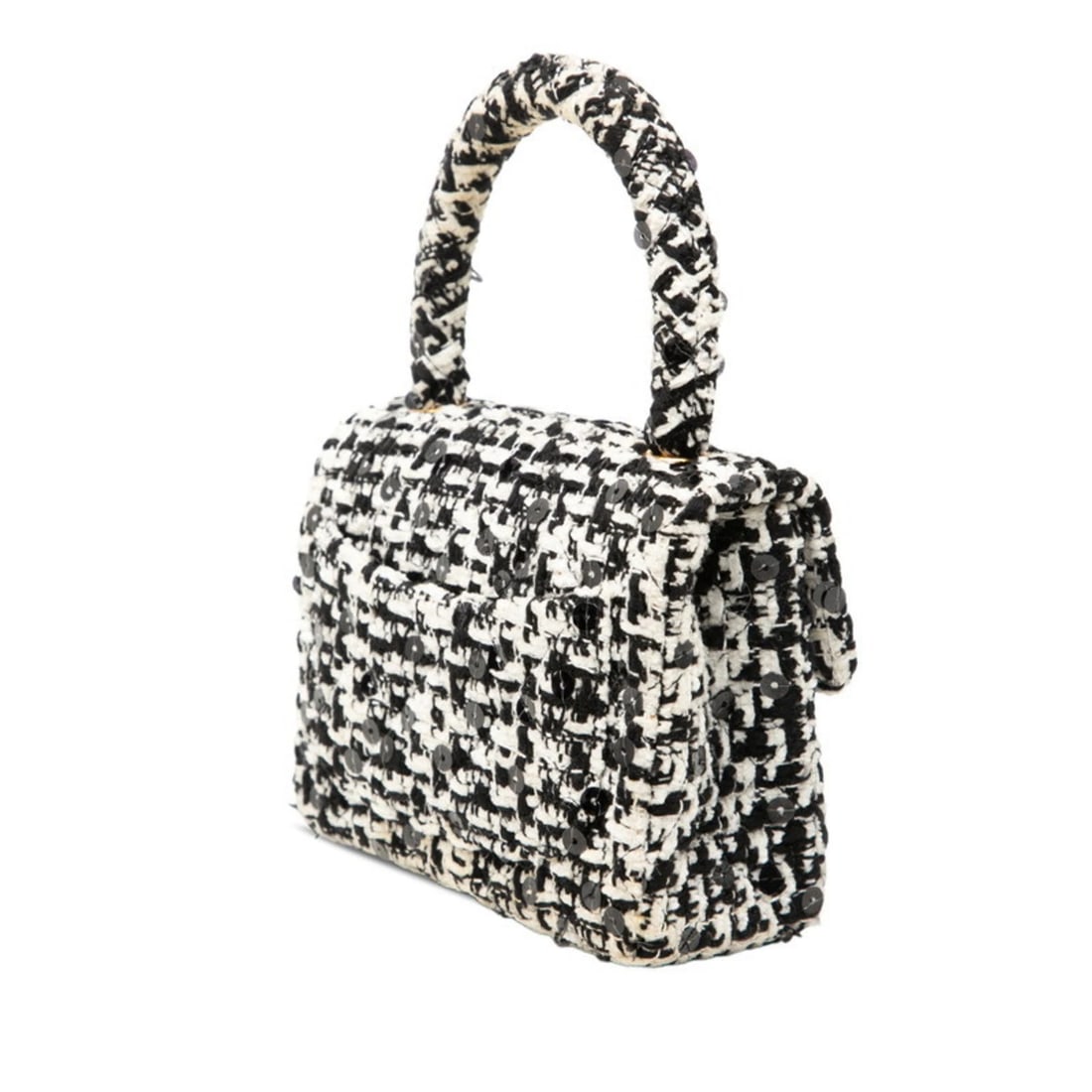 CHANEL COCO MARK MINI HANDBAG BLACK - 2