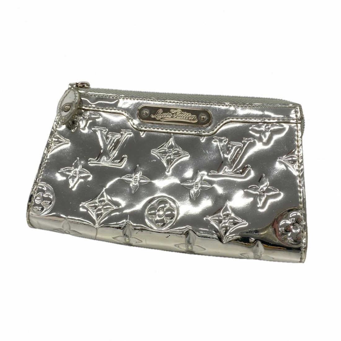 LOUIS VUITTON MONOGRAM MIROIR TROUSTIC BAG/POUCH: Louis Vuitton Monogram Miroir Troustic Bag/Pouch Brand: Louis Vuitton Type/Style: Pouch Material: None Color: Silver Size: (HxWxD) 9.5cm x 17.5cm x 4.5cm / 3.74'' x 6.88'' x 1.77'' Accessories: No