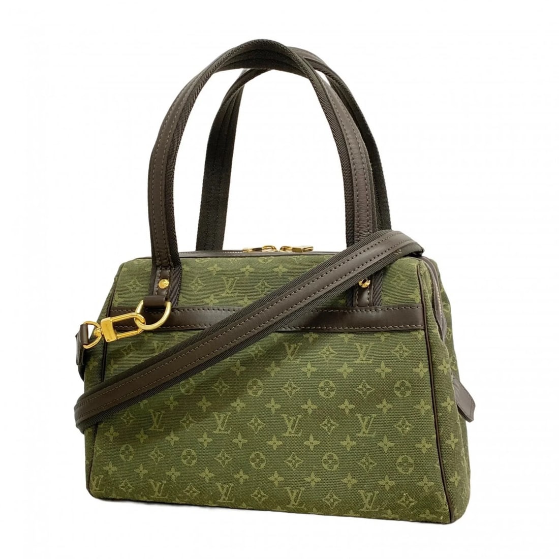 LOUIS VUITTON MONOGRAM MINI JOSEPHINE PM HANDBAG: Louis Vuitton Monogram Mini Josephine PM Handbag Brand: Louis Vuitton Type/Style: Handbag Material: None Color: TST Khaki Size: (HxWxD) 19cm x 27cm x 14cm / 7.48'' x 10.62'' x 5.51'' Accessories: