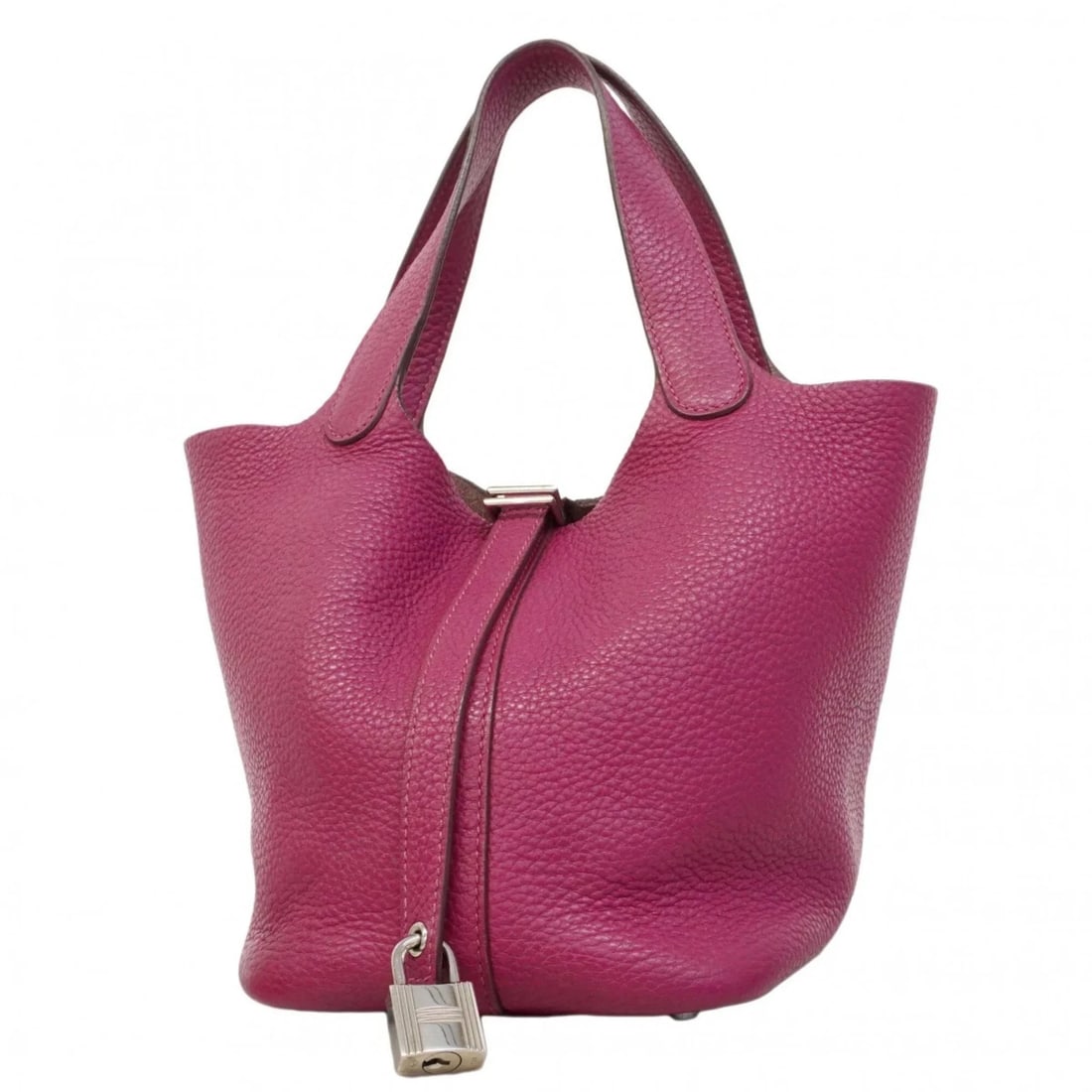 HERMES PICOTIN LOCK PM HANDBAG, TAURILLON CLEMENCE LEATHER: Hermes Picotin Lock PM handbag, Taurillon Clemence leather Brand: Hermes Type/Style: Handbag Material: Taurillon clemence leather Color: Tosca Size: (HxWxD) 18cm x 14cm x 19cm / 7.08'' x 5.51'' x 7.48