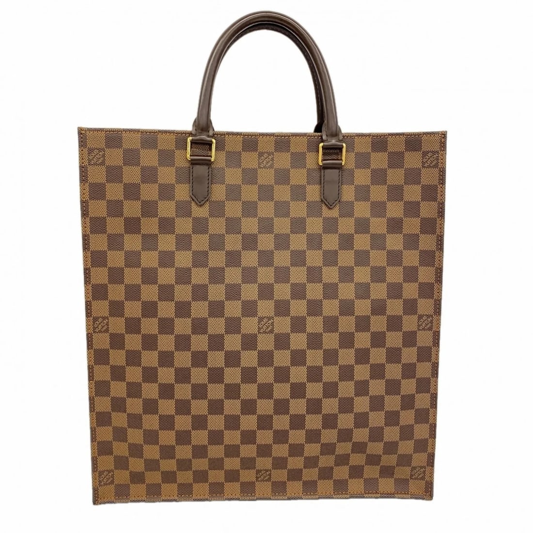LOUIS VUITTON DAMIER SAC PLAT TOTE BAG: Louis Vuitton Damier Sac Plat Tote Bag Brand: Louis Vuitton Type/Style: Tote bag Material: none Color: Ebene Size: (HxWxD) 38cm x 35.5cm x 9cm / 14.96'' x 13.97'' x 3.54'' Accessories: None