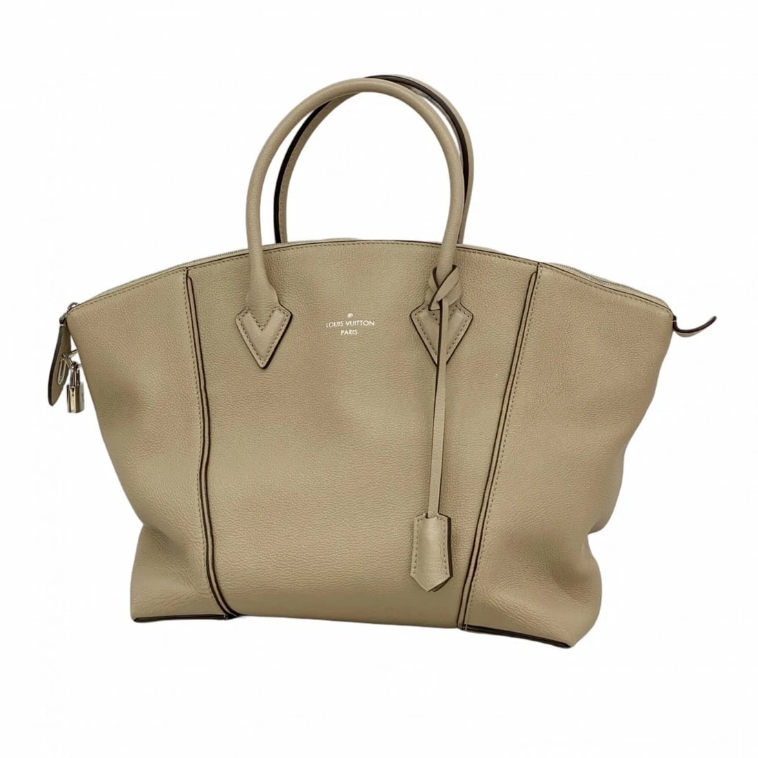 LOUIS VUITTON PARNASSÉA LOCKIT MM HANDBAG: Louis Vuitton Parnasséa Lockit MM Handbag Brand: Louis Vuitton Type/Style: Handbag Material: none Color: Galle Size: (HxWxD) 26cm x 32cm x 22cm / 10.23'' x 12.59'' x 8.66'' Accessories: None <