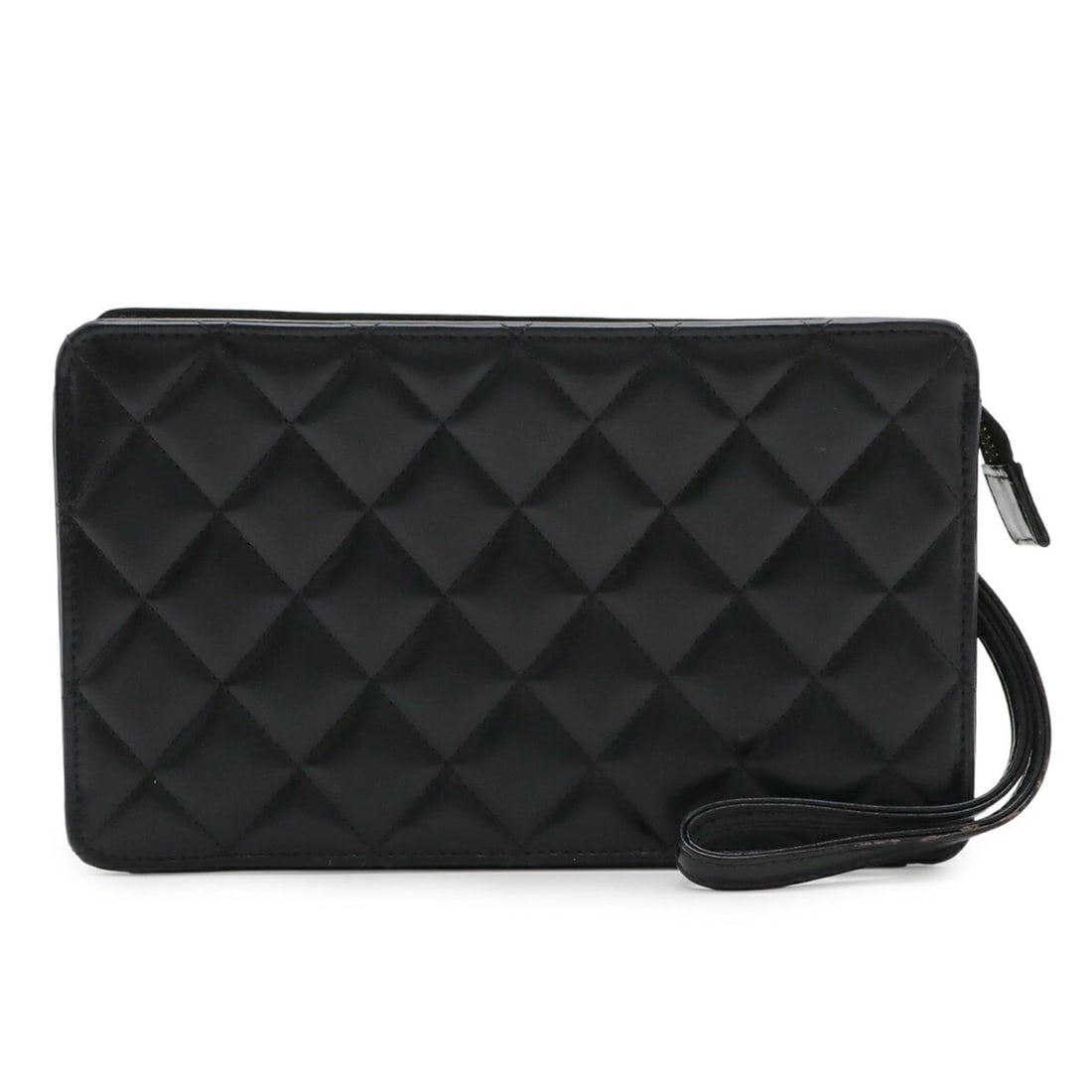CHANEL COCO MARK MATELASSE CLUTCH BAG/SECOND BAG: CHANEL Coco Mark Matelasse Clutch Bag/Second Bag Brand: Chanel Type/Style: Clutch bag Material: Leather Color: Black Size: (HxWxD)12cm x 20cm x 4cm / 4.72'' x 7.87'' x 1.57'' Accessories: None