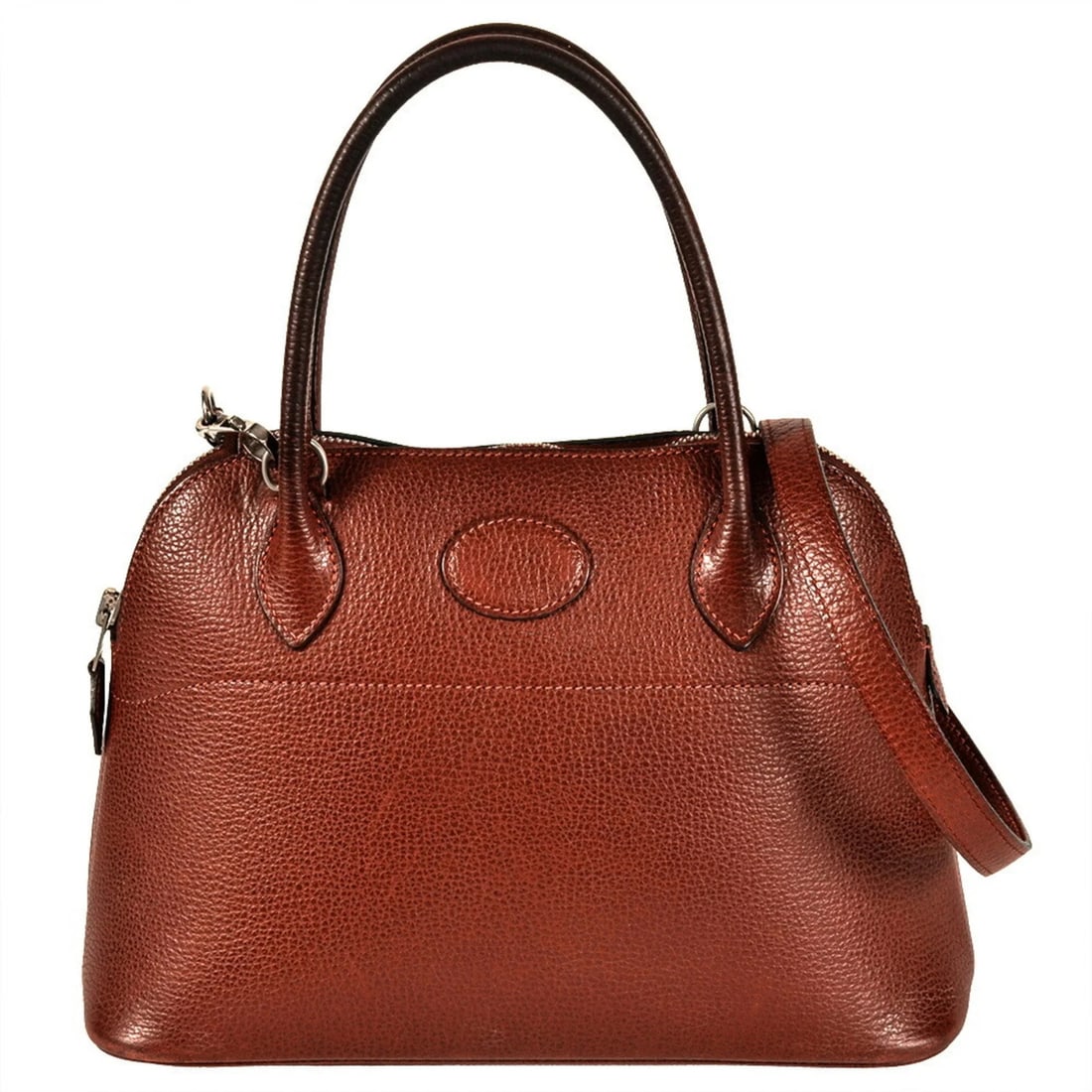 HERMES BOLIDE 27 HANDBAG, COUCHVEL,: Hermes Bolide 27 Handbag, Couchvel, Brand: Hermes Type/Style: Handbag Material: Courchevel leather Color: Rouge H Size: (HxWxD) 19cm x 27cm x 10cm / 7.48'' x 10.62'' x 3.93'' Accessories: None