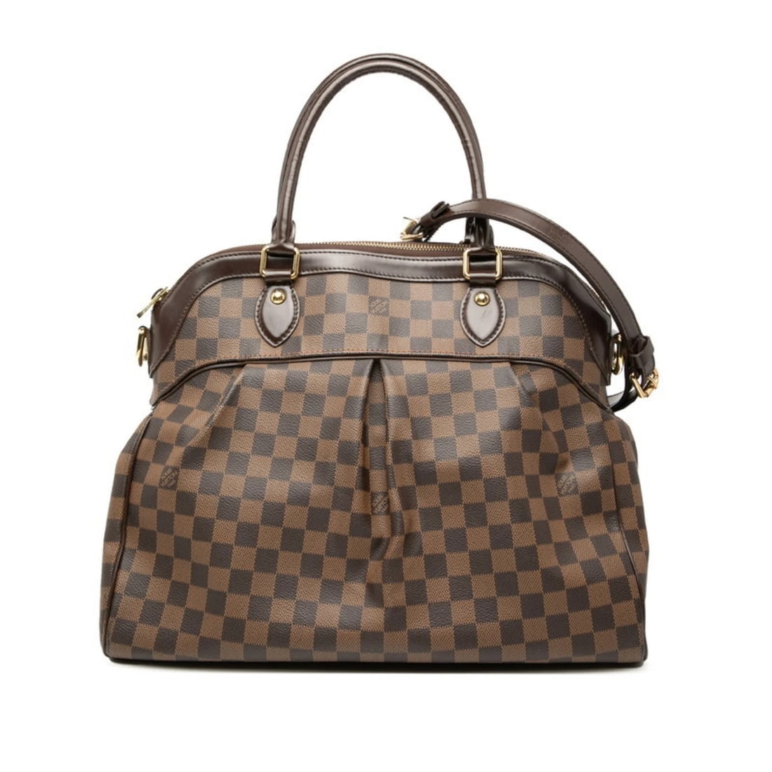 LOUIS VUITTON DAMIER TREVI GM HANDBAG/SHOULDER BAG: Louis Vuitton Damier Trevi GM Handbag/Shoulder Bag Brand: Louis Vuitton Type/Style: Handbag, Shoulder bag Material: PVC , Leather Color: Brown Size: (HxWxD) 31cm x 39cm x 16cm / 12.2'' x 15.35'' x