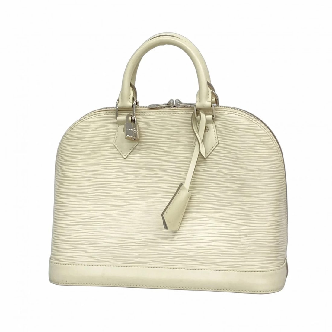 LOUIS VUITTON ALMA EPI HANDBAG: Louis Vuitton Alma Epi Handbag Brand: Louis Vuitton Type/Style: Handbag Material: none Color: LV Off White Size: (HxWxD) 23.5cm x 31cm x 15cm / 9.25'' x 12.2'' x 5.9'' Accessories: None Accessories
