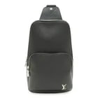 LOUIS VUITTON TAIGA AVENUE SLING BAG: LOUIS VUITTON Taiga Avenue Sling Bag Brand: Louis Vuitton Type/Style: Shoulder bag, Sling bag Material: Taiga leather , Leather Color: Black, Noir Size: (HxWxD) 30cm x 18.5cm x 9cm / 11.81'' x 7.28'' 