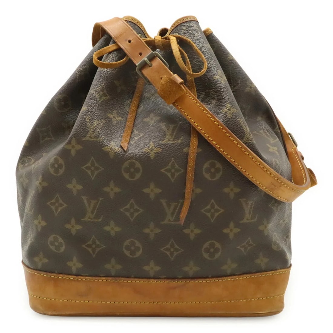 LOUIS VUITTON MONOGRAM NOE SHOULDER BAG: Louis Vuitton Monogram Noe Shoulder Bag Brand: Louis Vuitton Type/Style: Shoulder bag Material: Monogram , Canvas , PVC , Coated canvas Color: Brown Size: (HxWxD) 33.5cm x 26cm x 18.5cm / 13.18'' x 10