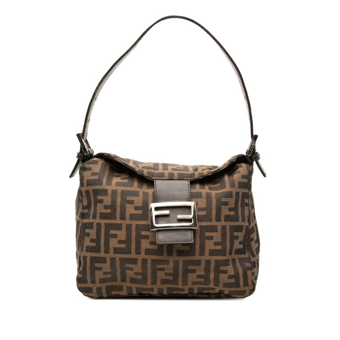 FENDI ZUCCA MAMMA BUCKET ONE-SHOULDER SHOULDER BAG (1 of 3)