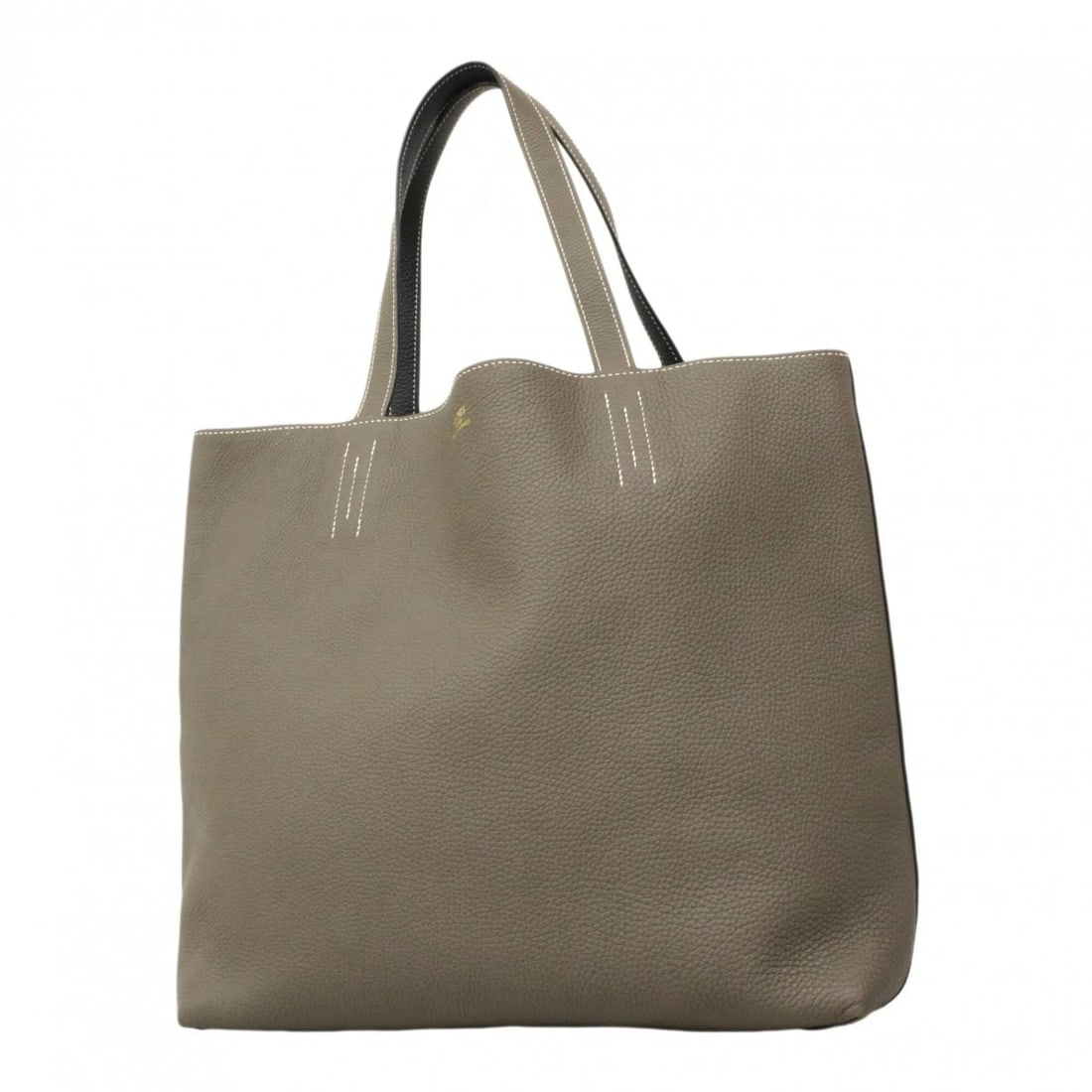 HERMES DOUBLE SENS 36 TOTE BAG, TAURILLON CLEMENCE LEATHER: Hermes Double Sens 36 Tote Bag, Taurillon Clemence Leather Brand: Hermes Type/Style: Tote bag Material: Taurillon clemence leather Color: Blue indigo, Etain Size: (HxWxD) 34cm x 35cm x 13cm / 13.38'' 