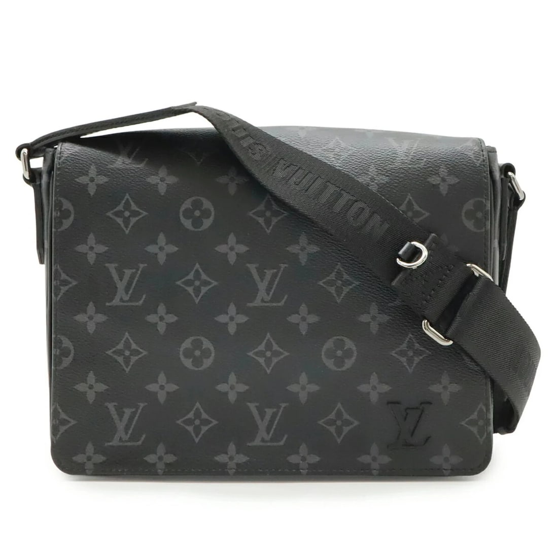 LOUIS VUITTON MONOGRAM ECLIPSE DISTRICT PM HANDBAG (1 of 6)