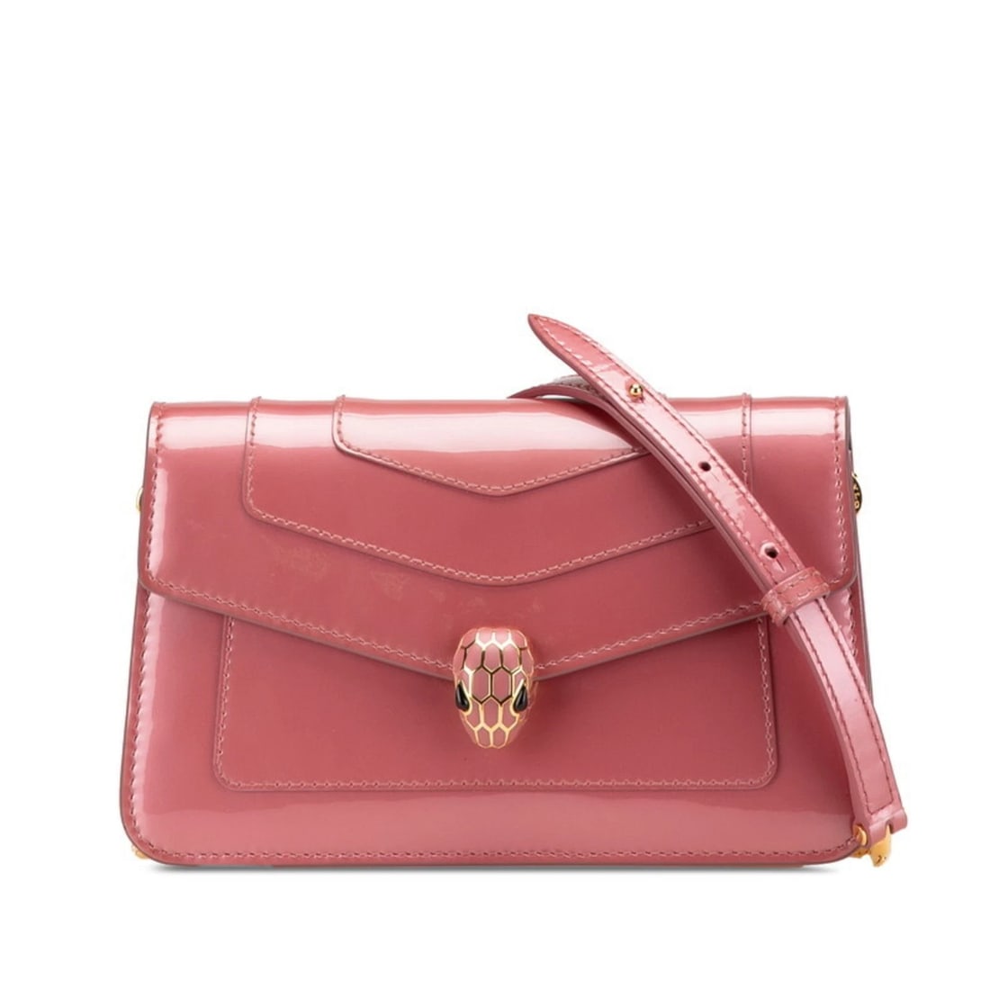 BVLGARI SERPENTI FOREVER CHAIN SHOULDER BAG: BVLGARI Serpenti Forever Chain Shoulder Bag Brand: Bvlgari Type/Style: Shoulder bag Material: none Color: Pink Size: (HxWxD) 12.5cm x 20cm x 5cm / 4.92'' x 7.87'' x 1.96'' Accessories: None