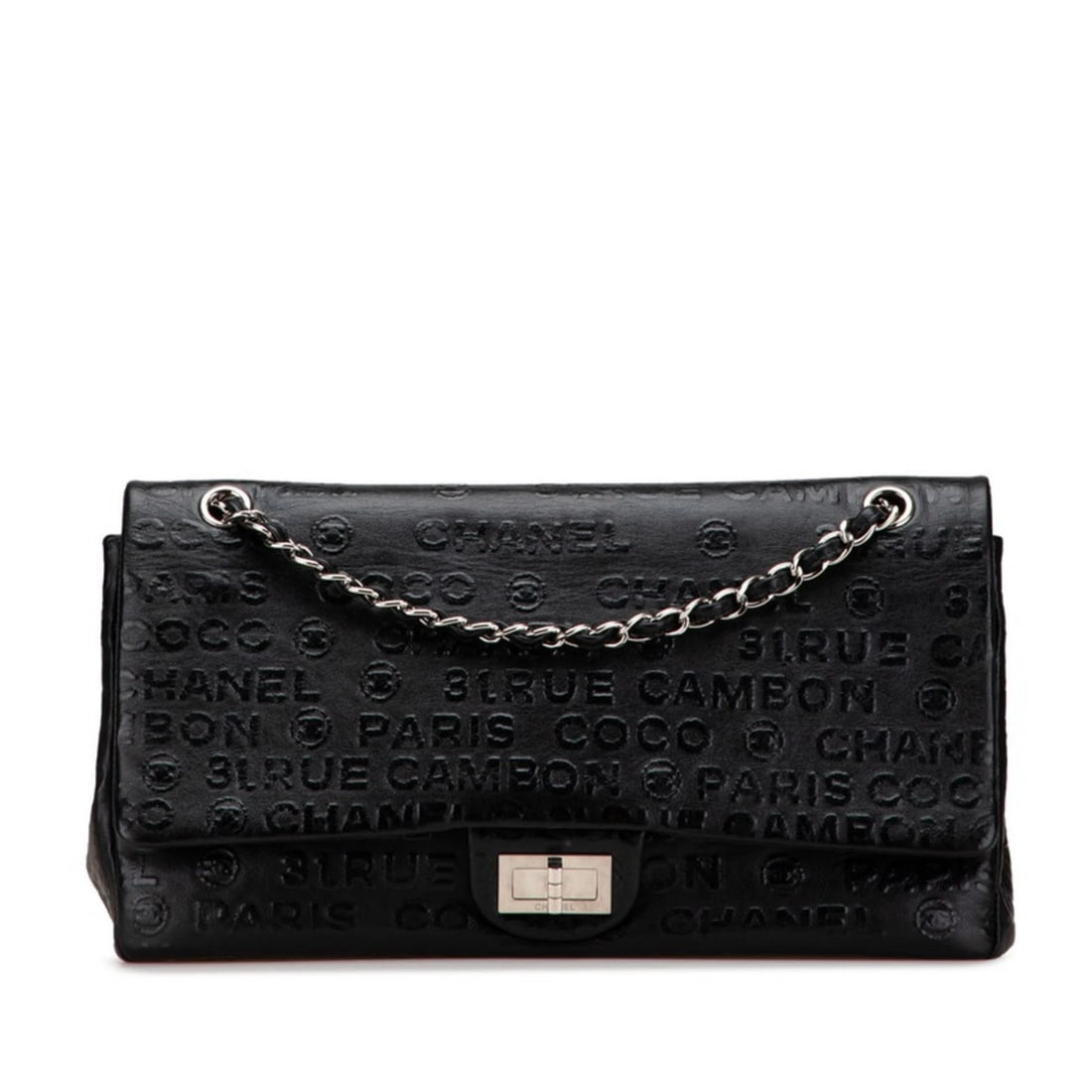 CHANEL UNLIMITED DOUBLE FLAP CHAIN SHOULDER BAG: CHANEL Unlimited Double Flap Chain Shoulder Bag Brand: Chanel Type/Style: Handbag, Shoulder bag Material: Leather Color: Black Size: (HxWxD) 19cm x 35cm x 10.5cm / 7.48'' x 13.77'' x 4.13''