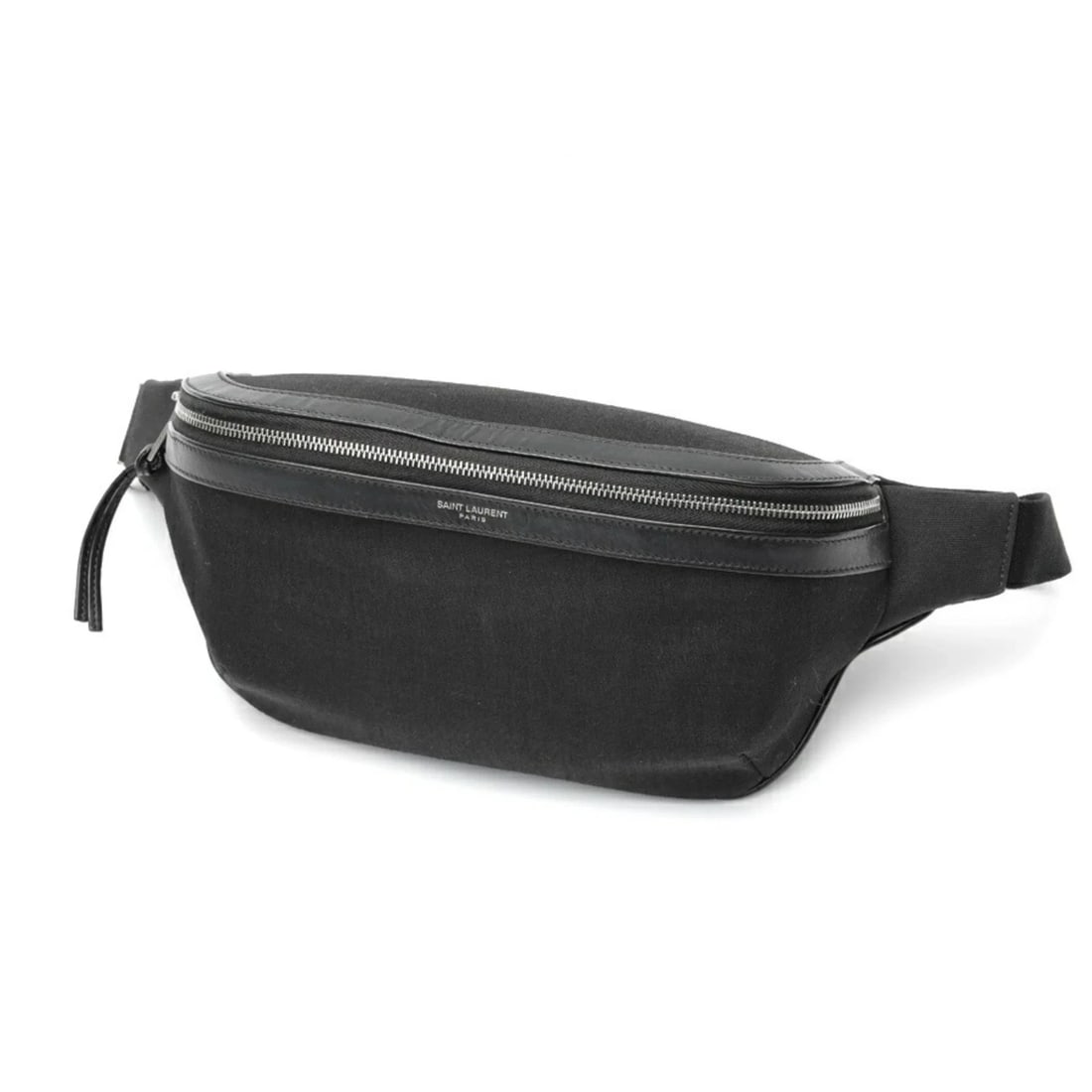 SAINT LAURENT SAINT LAURENT BELT BAG BODY: Saint Laurent SAINT LAURENT Belt Bag Body Brand: Saint Laurent Type/Style: Fanny pack Material: Canvas Color: Black Size: (HxWxD) 12.5cm x 26cm x 7.5cm / 4.92'' x 10.23'' x 2.95'' Accessories: Non