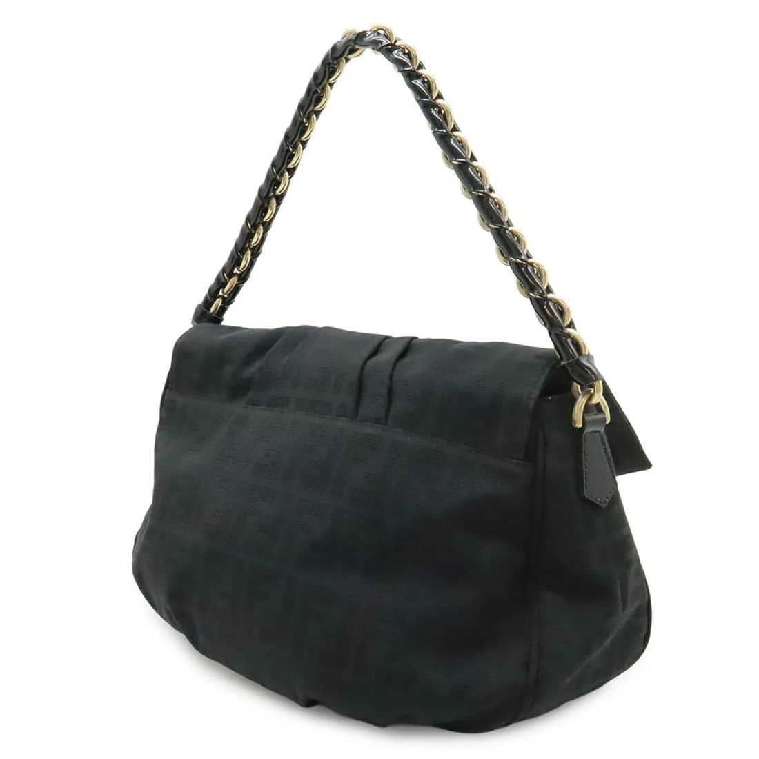 FENDI SHOULDER BAG, CHAIN STRAP, ZUCCA PATTERN - 3