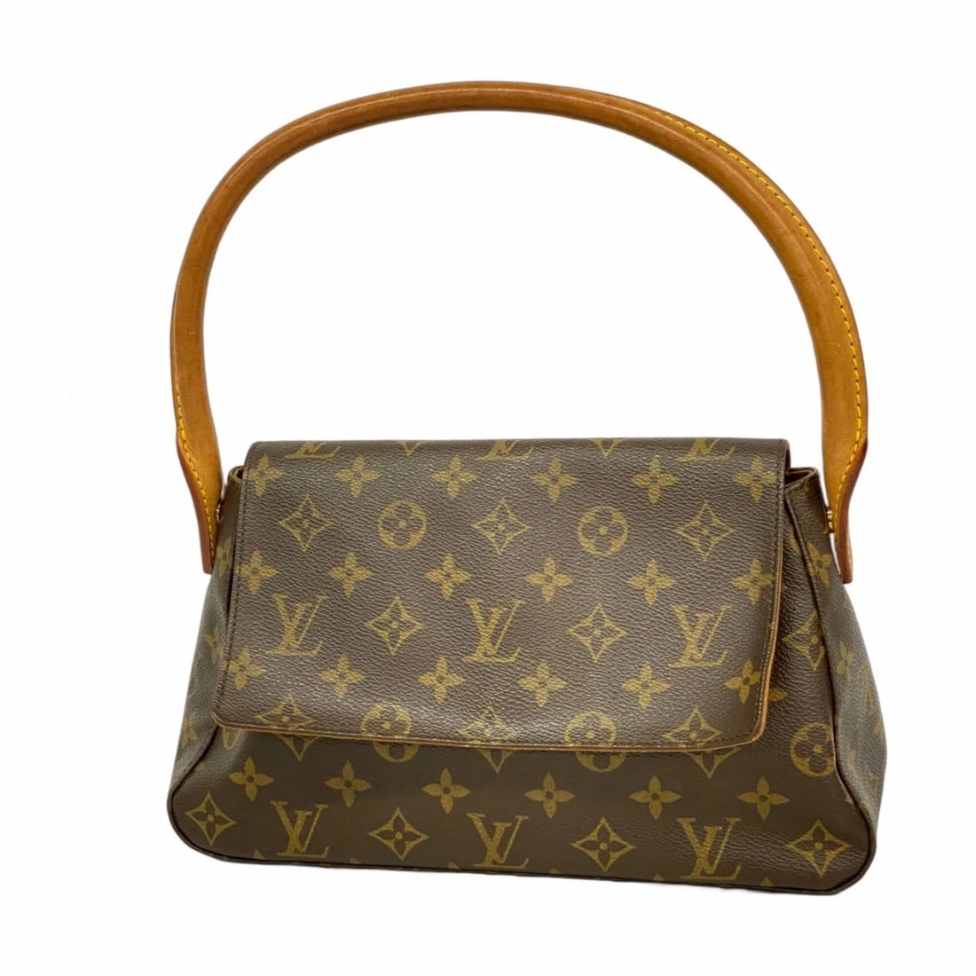 LOUIS VUITTON MONOGRAM MINI LOOPING SHOULDER BAG: Louis Vuitton Monogram Mini Looping Shoulder Bag Brand: Louis Vuitton Type/Style: Shoulder bag Material: none Color: Brown Size: (HxWxD) 18cm x 27.5cm x 9cm / 7.08'' x 10.82'' x 3.54'' Accessories:
