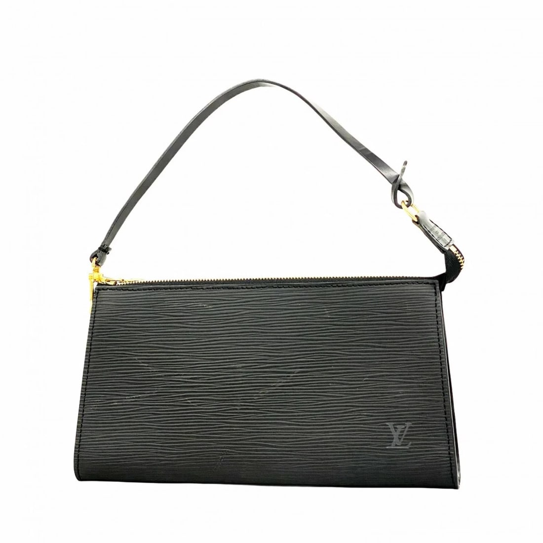 LOUIS VUITTON BAG/POUCH EPI POCHETTE ACCESSOIRES: Louis Vuitton Bag/Pouch Epi Pochette Accessoires Brand: Louis Vuitton Type/Style: Pouch Material: none Color: Noir Size: (HxWxD) 12cm x 24cm x 3cm / 4.72'' x 9.44'' x 1.18'' Accessories: None