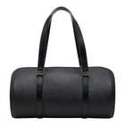 LOUIS VUITTON EPI SOUFFLOT HANDBAG NOIR BLACK: Louis Vuitton Epi Soufflot Handbag Noir Black Brand: Louis Vuitton Type/Style: Handbag, Pouch Material: Leather Color: Black, Noir Size: (HxWxD) 15cm x 31cm x 14cm / 5.9'' x 12.2'' x 5.51'' Access
