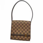 LOUIS VUITTON DAMIER TRIBECA MINI SHOULDER BAG: Louis Vuitton Damier Tribeca Mini Shoulder Bag Brand: Louis Vuitton Type/Style: Shoulder bag Material: none Color: Ebene Size: (HxWxD) 19cm x 18.5cm x 6.5cm / 7.48'' x 7.28'' x 2.55'' Accessories: