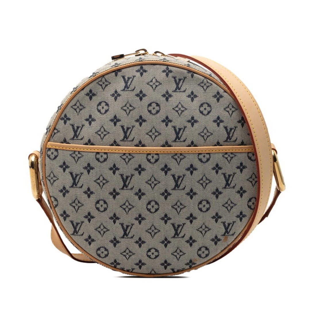 LOUIS VUITTON MONOGRAM MINI JEANNE GM CROSSBODY SHOULDER BAG: Louis Vuitton Monogram Mini Jeanne GM Crossbody Shoulder Bag Brand: Louis Vuitton Type/Style: Shoulder bag Material: Canvas , Leather Color: Gray, Navy Size: (HxWxD) 20cm x 20cm x 7cm / 7.87'' x 7.87'