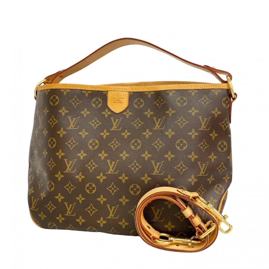 LOUIS VUITTON MONOGRAM DELIGHTFUL PM SHOULDER BAG: Louis Vuitton Monogram Delightful PM Shoulder Bag Brand: Louis Vuitton Type/Style: Shoulder bag Material: none Color: Brown Size: (HxWxD) 29cm x 33cm x 14cm / 11.41'' x 12.99'' x 5.51'' Accessories: