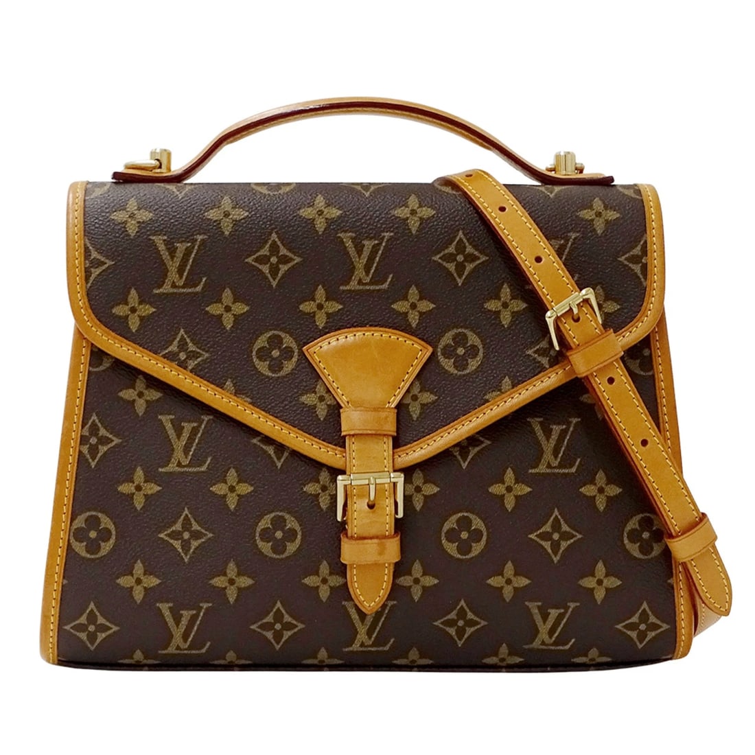 LOUIS VUITTON MONOGRAM HANDBAG: Louis Vuitton Monogram Handbag Brand: Louis Vuitton Type/Style: Handbag, Shoulder bag Material: Monogram , Canvas Color: Monogram Size: (HxWxD) 21.5cm x 29cm x 9cm / 8.46'' x 11.41'' x 3.54'' Acce