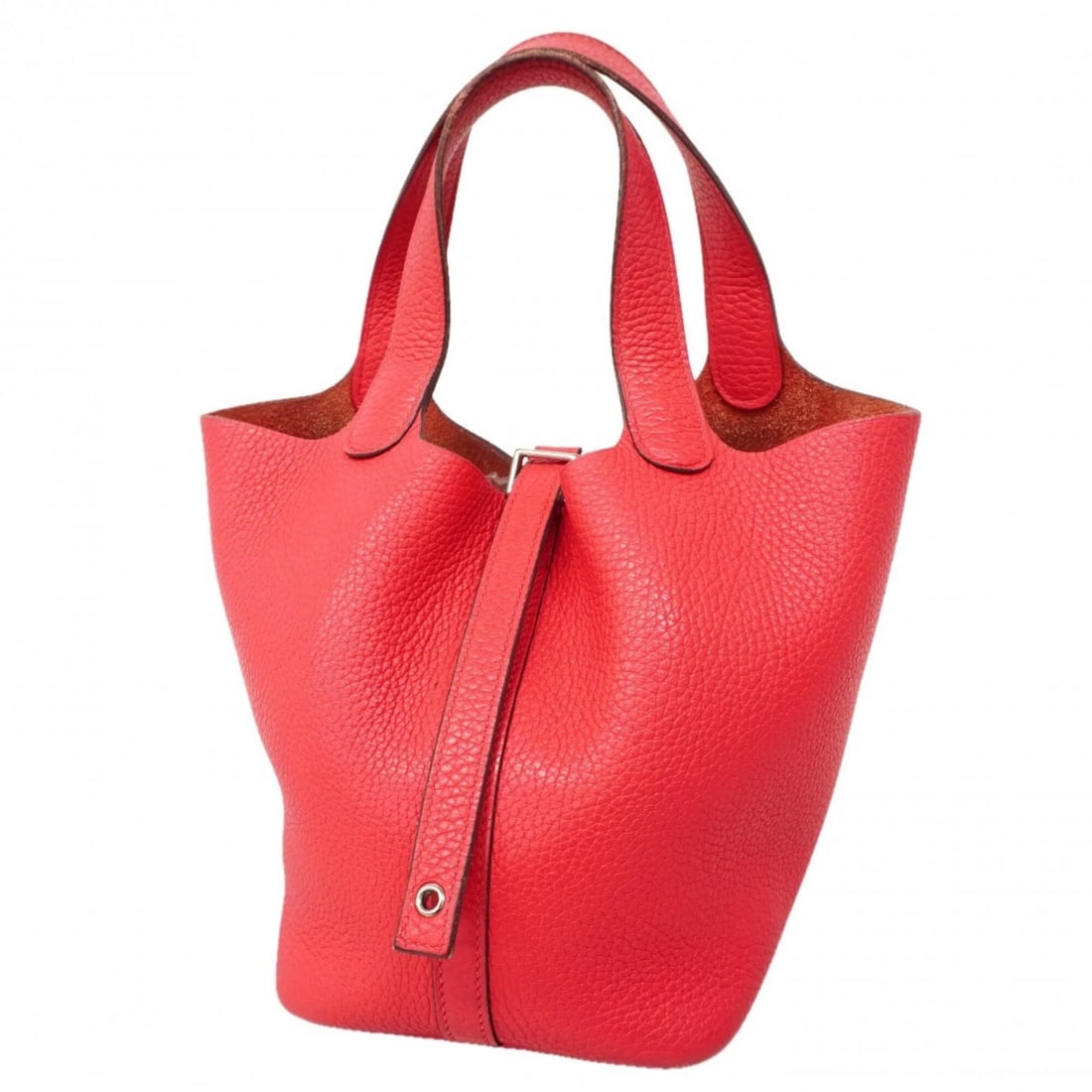 HERMES PICOTIN LOCK PM HANDBAG, TAURILLON CLEMENCE: Hermes Picotin Lock PM handbag, Taurillon Clemence Brand: Hermes Type/Style: Handbag Material: Taurillon clemence leather Color: Pink Size: (HxWxD) 18cm x 13cm x 18cm / 7.08'' x 5.11'' x 7.08'' Ac