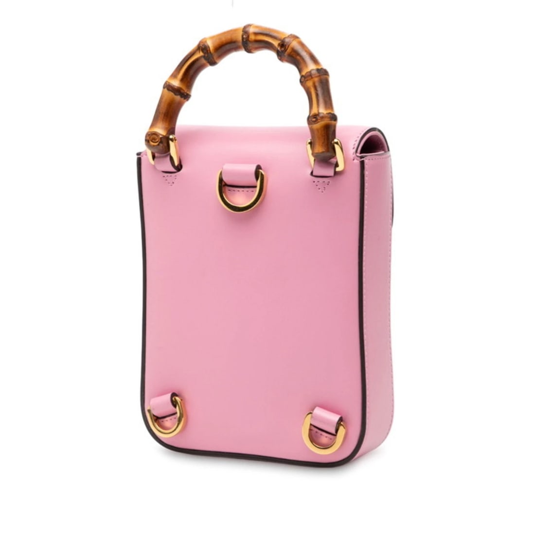 GUCCI BAMBOO MINI BACKPACK PINK LEATHER - 2