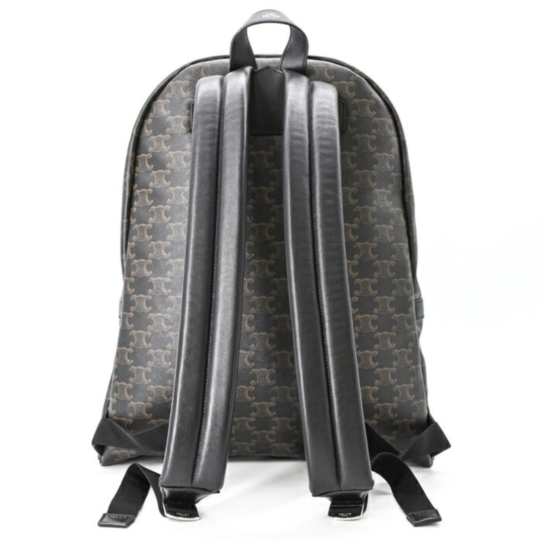 CELINE TRIOMPHE MEDIUM BACKPACK, BLACK/BROWN - 2