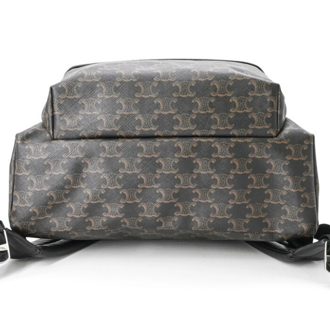 CELINE TRIOMPHE MEDIUM BACKPACK, BLACK/BROWN - 5