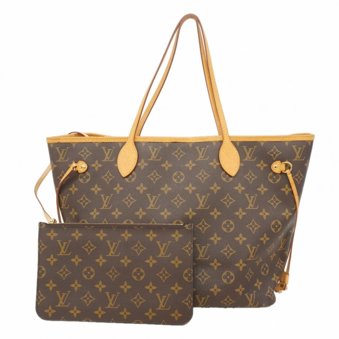 LOUIS VUITTON MONOGRAM NEVERFULL MM TOTE BAG: Louis Vuitton Monogram Neverfull MM Tote Bag Brand: Louis Vuitton Type/Style: Tote bag Material: none Color: Brown Size: (HxWxD) 29cm x 32cm x 16cm / 11.41'' x 12.59'' x 6.29'' Accessories: None <