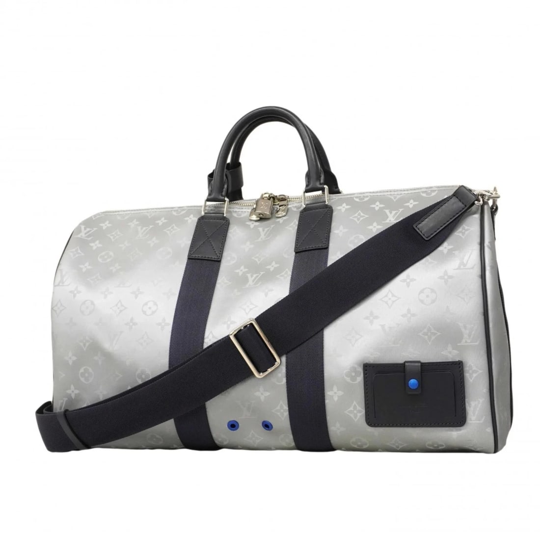 LOUIS VUITTON BAG - BOSTON MONOGRAM SATELLITE: Louis Vuitton Bag - Boston Monogram Satellite Brand: Louis Vuitton Type/Style: Boston bag Material: none Color: Gray Size: (HxWxD) 28cm x 51cm x 21cm / 11.02'' x 20.07'' x 8.26'' Accessories: None