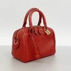LOUIS VUITTON MONOGRAM EMPREINTE SPEEDY BANDOULIÈRE 20 HANDBAG: Louis Vuitton Monogram Empreinte Speedy Bandoulière 20 Handbag Brand: Louis Vuitton Type/Style: Handbag Material: none Color: Cerise Size: (HxWxD) 16cm x 20cm x 11cm / 6.29'' x 7.87'' x 4.33''