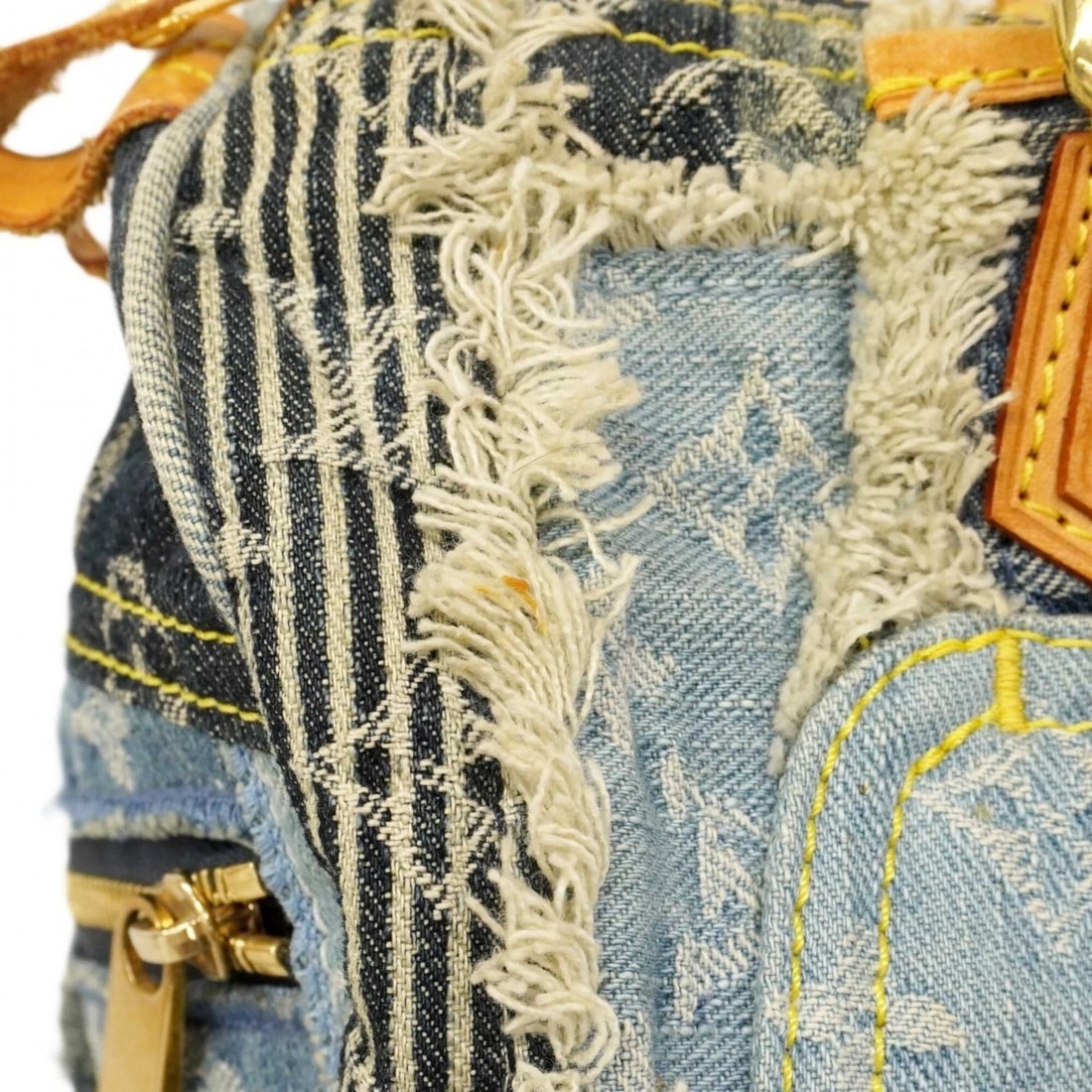 LOUIS VUITTON MONOGRAM DENIM PATCHWORK SPEEDY 30 HANDBAG - 4
