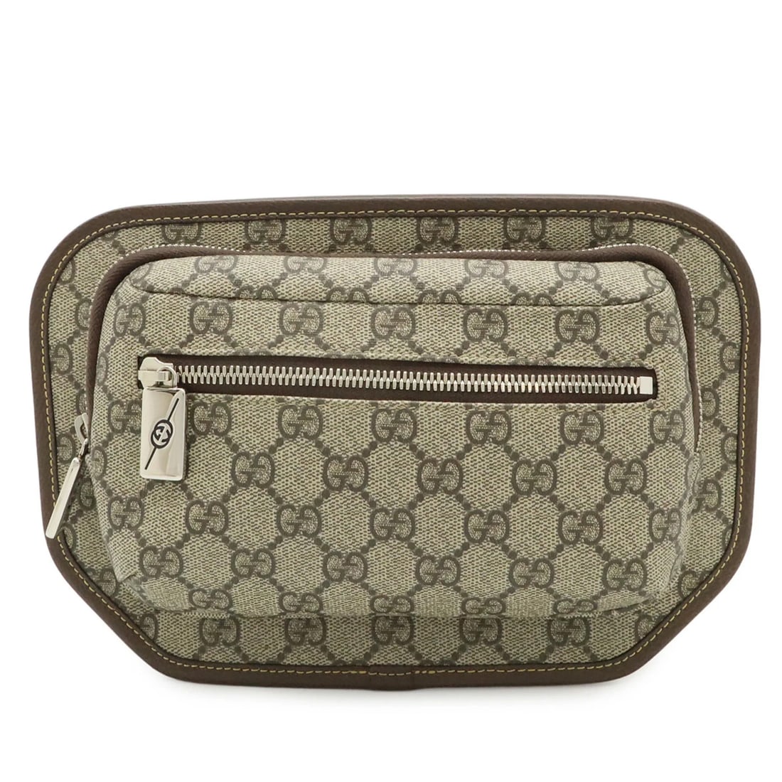 GUCCI GG SUPREME SHERRY LINE BAG, BODY WAIST POUCH: GUCCI GG Supreme Sherry Line Bag, Body Waist Pouch Brand: Gucci Type/Style: Pouch, Sling bag Material: GG Supreme Color: Beige brown, Green, Red color Size: (HxWxD) 17.5cm x 4.5cm / 6.88'' x 1.77''
