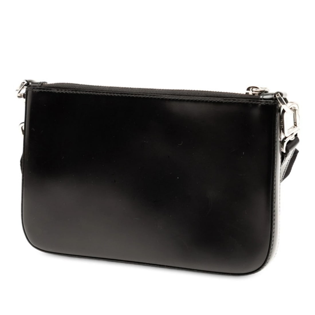 PRADA TRIANGLE LOGO PLATE SHOULDER BAG - 2