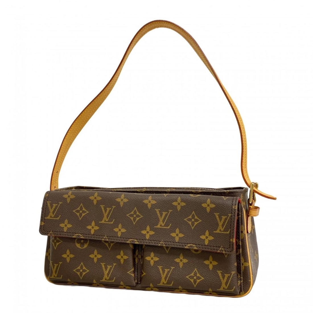 LOUIS VUITTON MONOGRAM VIVACITE MM SHOULDER BAG: Louis Vuitton Monogram Vivacite MM Shoulder Bag Brand: Louis Vuitton Type/Style: Shoulder bag Material: none Color: Brown Size: (HxWxD) 13.5cm x 30cm x 9.5cm / 5.31'' x 11.81'' x 3.74'' Accessories: