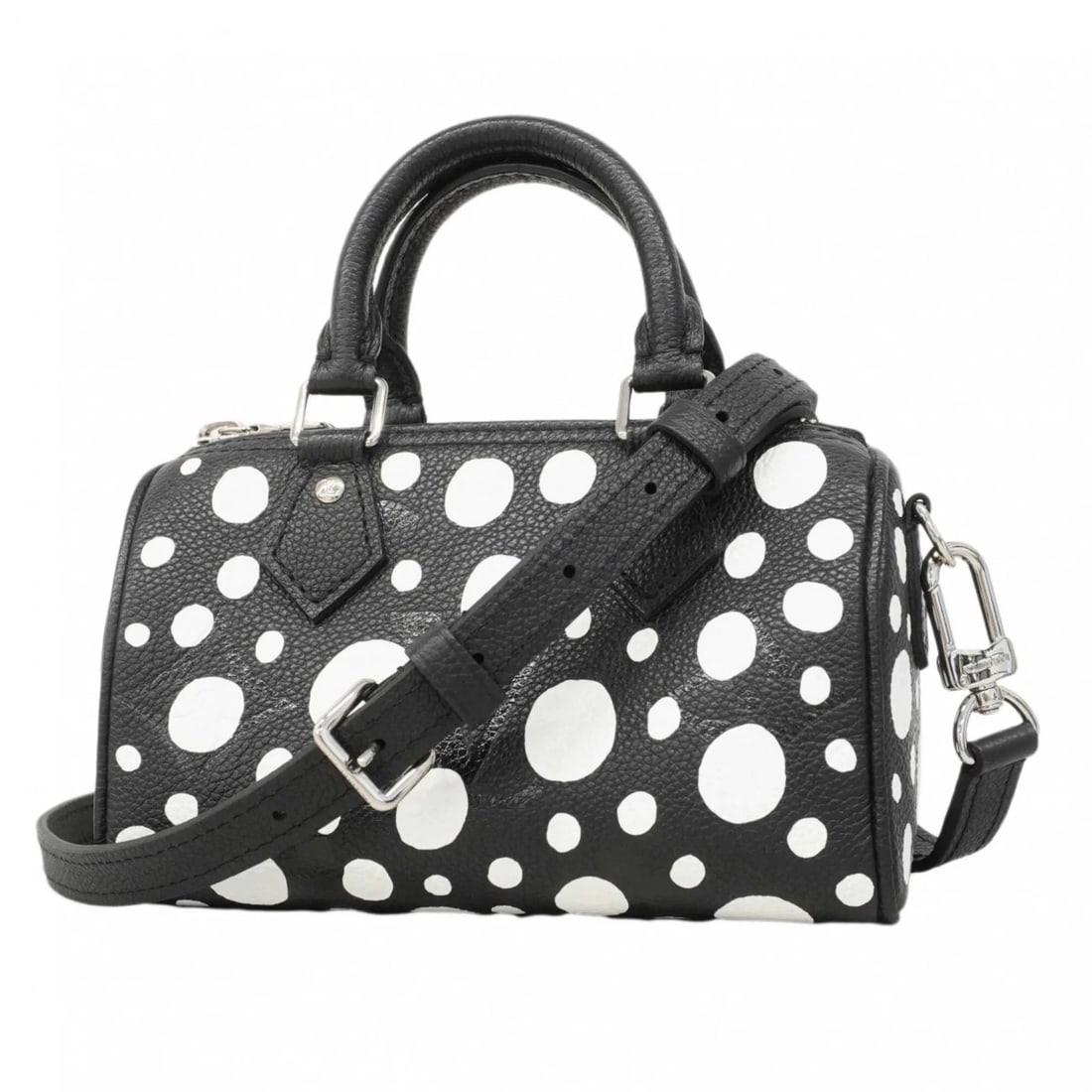 LOUIS VUITTON HANDBAG, MONOGRAM EMPREINTE: Louis Vuitton handbag, Monogram Empreinte Brand: Louis Vuitton Type/Style: Handbag Material: none Color: Noir, White Size: (HxWxD) 10cm x 17cm x 7.5cm / 3.93'' x 6.69'' x 2.95'' Accessories: None