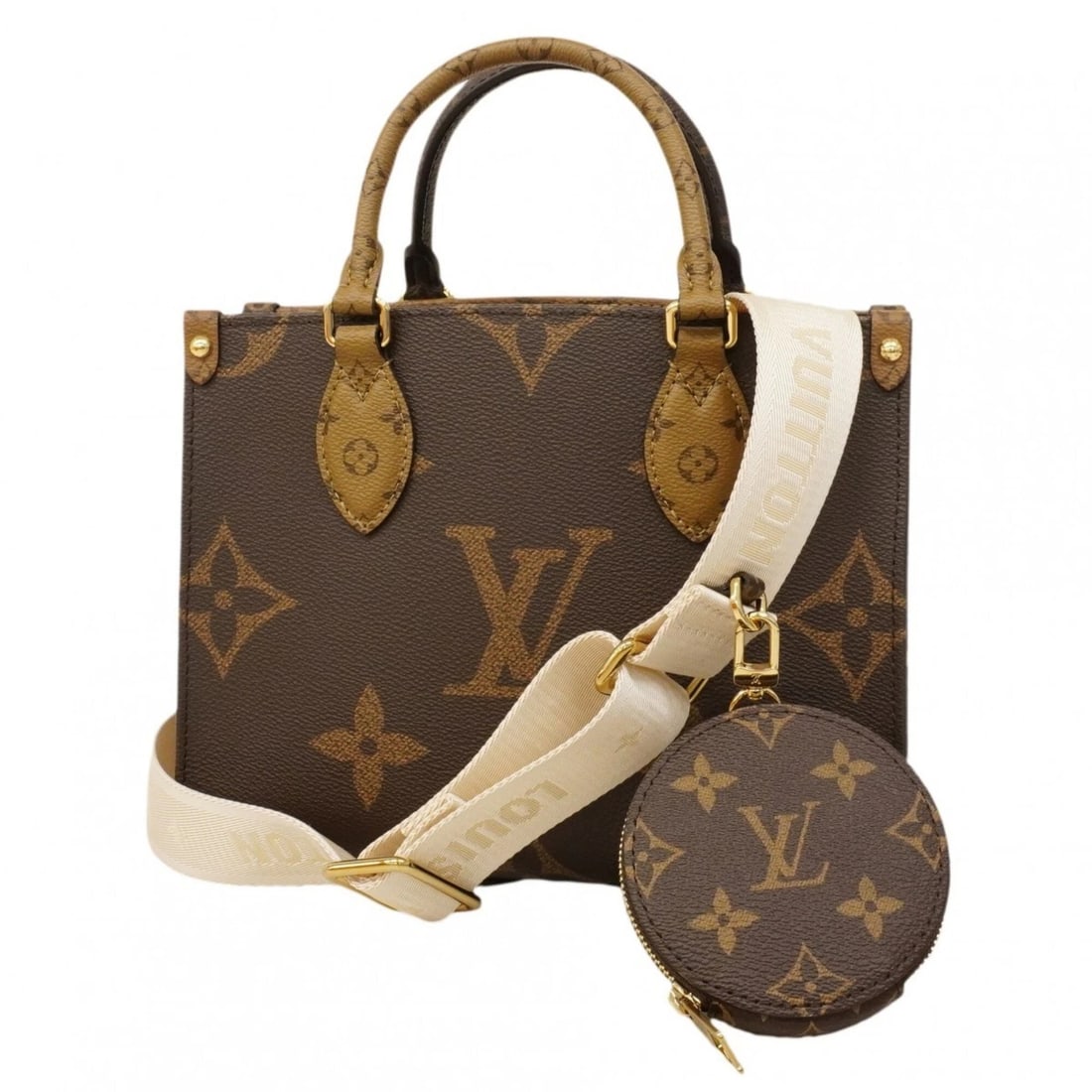 LOUIS VUITTON MONOGRAM GIANT REVERSE ONTHEGO PM HANDBAG (1 of 5)