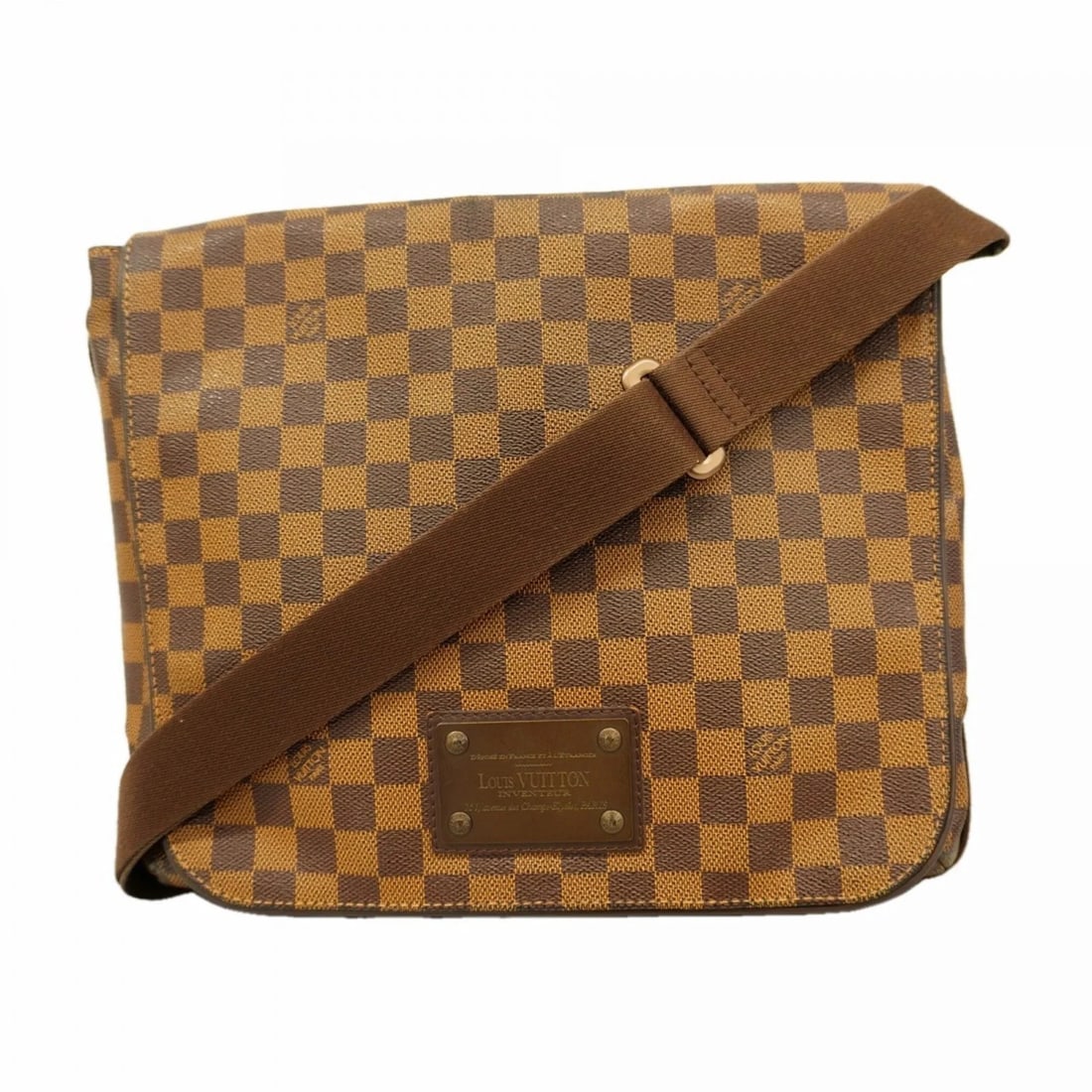 LOUIS VUITTON DAMIER BROOKLYN MM SHOULDER BAG: Louis Vuitton Damier Brooklyn MM Shoulder Bag Brand: Louis Vuitton Type/Style: Shoulder bag Material: none Color: Ebene Size: (HxWxD) 28cm x 31cm x 10cm / 11.02'' x 12.2'' x 3.93'' Accessories: None