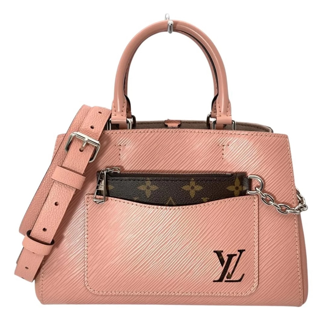 LOUIS VUITTON EPI MARELLE TOTE SHOULDER BAG: Louis Vuitton Epi Marelle Tote Shoulder Bag Brand: Louis Vuitton Type/Style: Shoulder bag Material: Epi leather Color: Pink Size: (HxWxD) 17cm x 25cm x 11cm / 6.69'' x 9.84'' x 4.33'' Accessories: