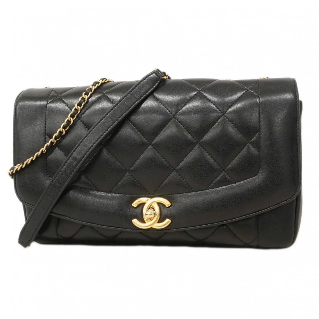 CHANEL DIANA SHOULDER BAG, DOUBLE CHAIN (1 of 5)