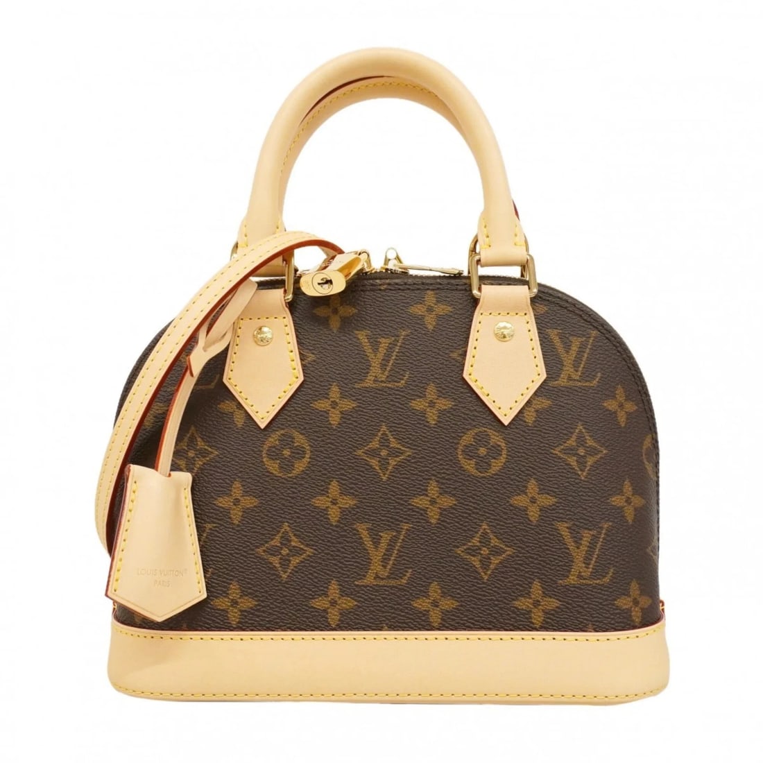LOUIS VUITTON ALMA BB MONOGRAM HANDBAG: Louis Vuitton Alma BB Monogram Handbag Brand: Louis Vuitton Type/Style: Handbag Material: none Color: Brown Size: (HxWxD) 17cm x 24cm x 11.5cm / 6.69'' x 9.44'' x 4.52'' Accessories: None Accessories