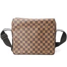 LOUIS VUITTON NAVIGLIO DAMIER AZUR SHOULDER BAG, BROWN: LOUIS VUITTON Naviglio Damier Azur Shoulder Bag, Brown Brand: Louis Vuitton Type/Style: Shoulder bag Material: Damier Azur Color: Brown Size: (HxWxD) 24cm x 28cm x 14cm / 9.44'' x 11.02'' x 5.51''