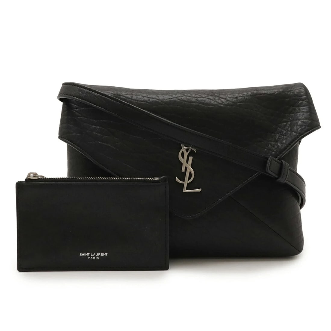 YVES SAINT LAURENT SAINT LAURENT PARIS YSL CASSANDRA ENVELOPE: Yves Saint Laurent SAINT LAURENT PARIS YSL Cassandra Envelope Brand: Yves Saint Laurent Type/Style: Shoulder bag Material: Leather Color: Black Size: (HxWxD) 17cm x 22cm x 5.5cm / 6.69'' x 8.66'' x