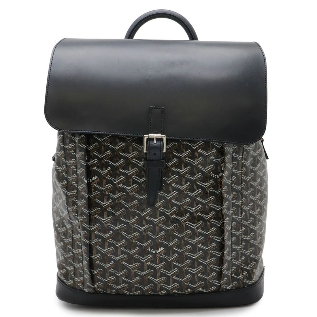 GOYARD ALPIN BACKPACK MM RUCKSACK DAYPACK LEATHER: GOYARD Alpin Backpack MM Rucksack Daypack Leather Brand: Goyard Type/Style: Backpack Material: Coated canvas Color: Black, Brown Size: (HxWxD) 37cm x 31cm x 14.5cm / 14.56'' x 12.2'' x 5.7''