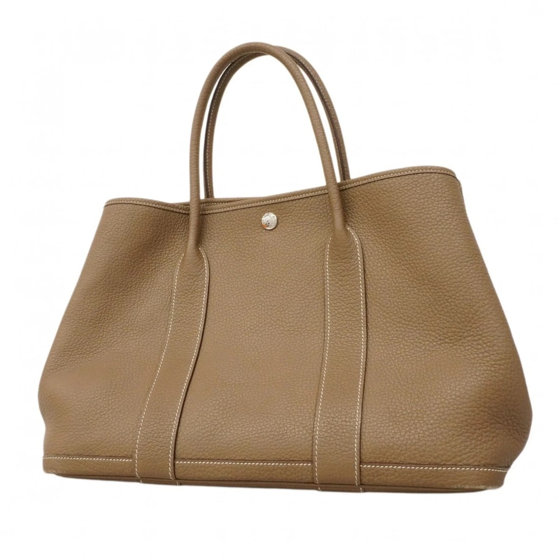 HERMES GARDEN PM TOTE BAG, NEGONDA ETOUPE: Hermes Garden PM Tote Bag, Negonda Etoupe Brand: Hermes Type/Style: Tote bag Material: Negonda leather Color: Etoupe gray Size: (HxWxD) 27cm x 36cm x 17cm / 10.62'' x 14.17'' x 6.69'' Accessories: