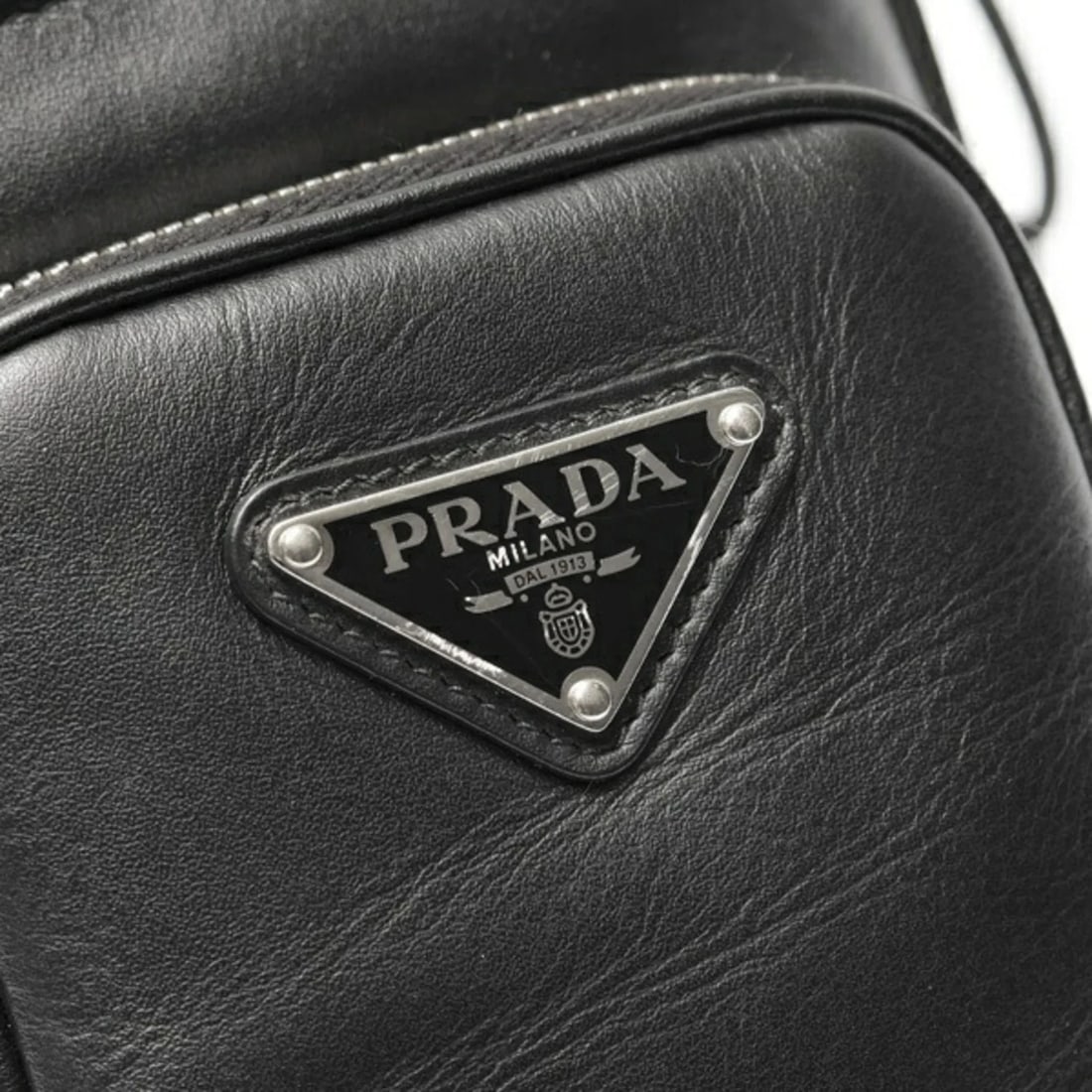 PRADA PRADA LEATHER SMARTPHONE CASE SHOULDER POUCH - 4