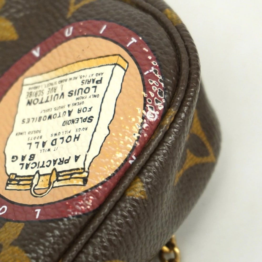 LOUIS VUITTON MONOGRAM MINI POCHETTE ACCESSOIRES BROWN - 4
