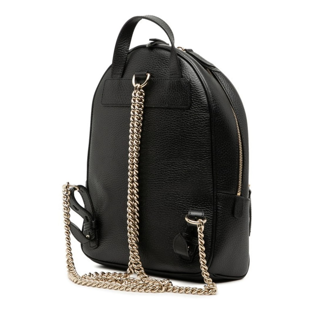 GUCCI INTERLOCKING G SOHO CHAIN BACKPACK BLACK - 2
